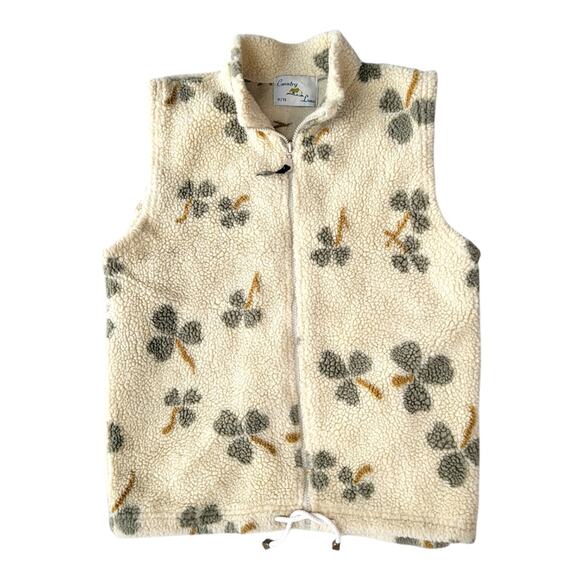 Country Lane Jackets & Blazers - Vintage Country Lane Sherpa Vest Clover Small